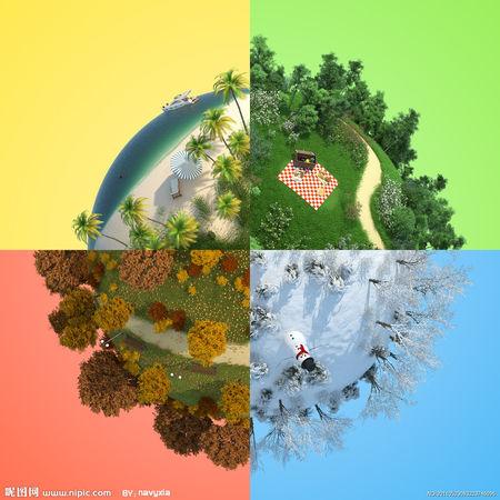 怎样用一幅画表达一年四季(图片)