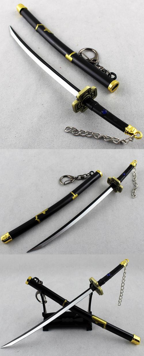 动漫带鞘武士刀 海贼王 死神 火影 进击 17cm鞘刀 动漫武器兵器