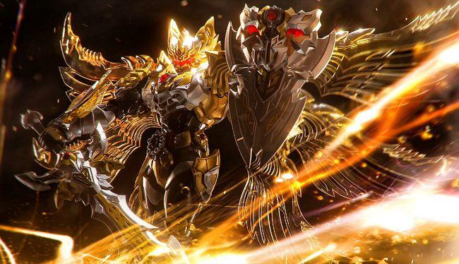 铠甲勇士帝皇铠甲和炎龙铠甲有六条翅膀牌面比修罗铠甲还高