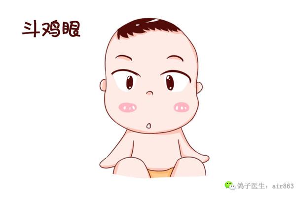 有一部分宝宝刚出生的时候,会有点斗鸡眼,这属于正常的生理现象.