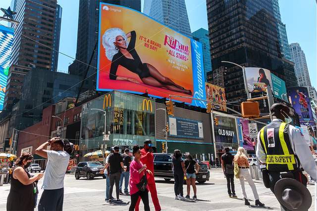 纽约时代广场电子广告牌,你也可以投广告