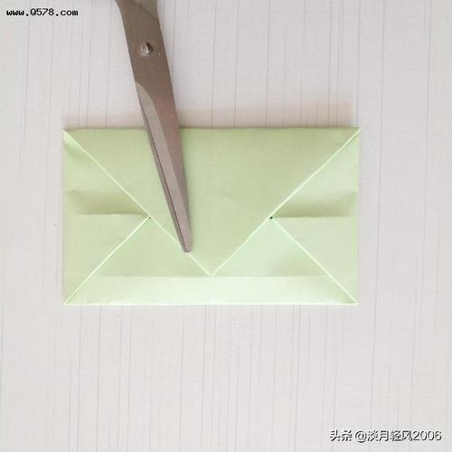 幼儿园手工简单折纸教程用一张正方形纸折一个实用的信封