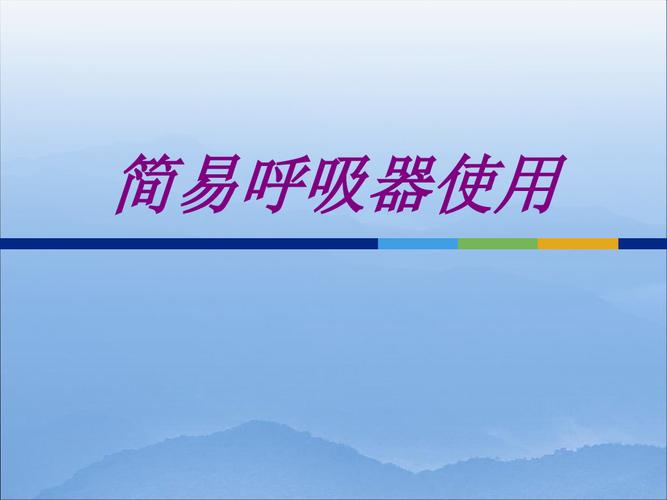 简易呼吸器使用ppt培训课件