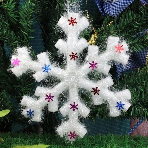 热销 圣诞节装饰品 雪花批发 特价圣诞树挂件吊饰 可爱礼品礼物