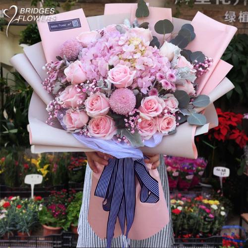 购客厦门鲜花同城速递玫瑰花束桔梗花送爱人表白生日闺蜜泉州福州漳州
