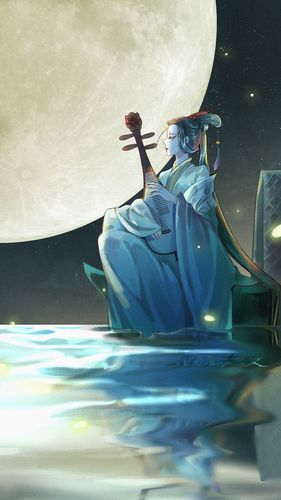 【别时茫茫江浸月,】 【忽闻水上琵琶声.