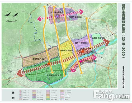 (咸阳市城市规划图)