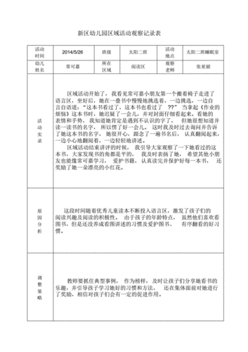 幼儿园区域活动观察记录表格.pdf 2页