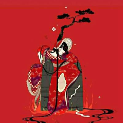 黑暗丧系动漫图片女生头像 二次元病娇少女图片