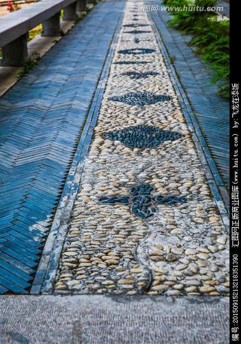 简笔画石子路颜色 第1页彩色石子路简笔画