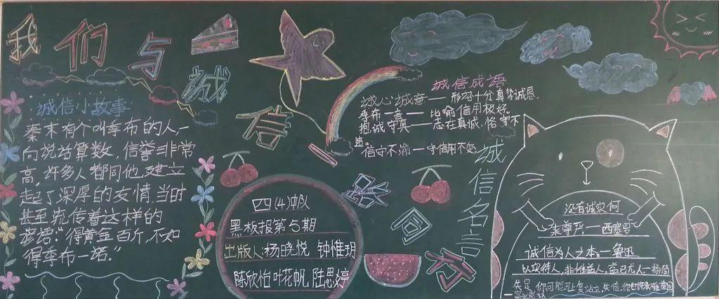 诚信的黑板报1