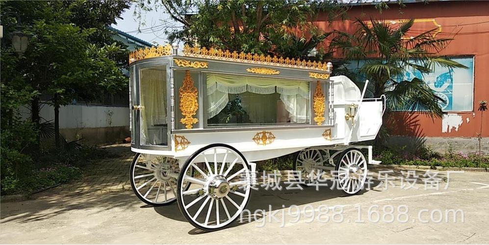 扶灵车yc-d0070 西方扶灵车/西洋白色灵车/欧式棺木/仿古扶灵车
