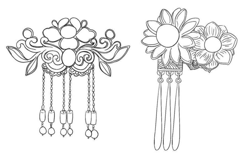 扇子,书房用品,乐器,兵器,餐具,茶具,酒具等古代常见的器物素材~ 饰品