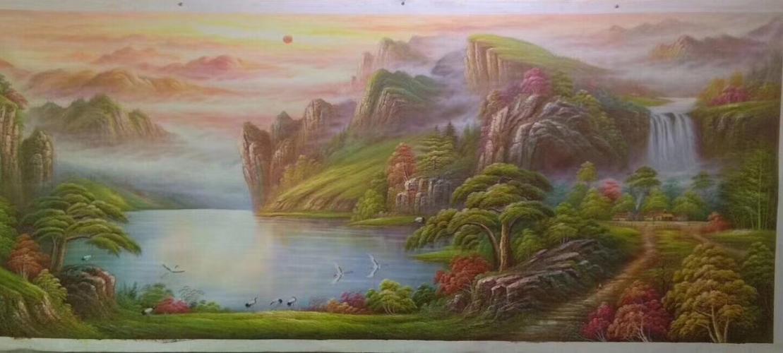 收藏送礼特别推荐名家:最美的山水风水画聚宝盆有山有水有靠山喜欢的