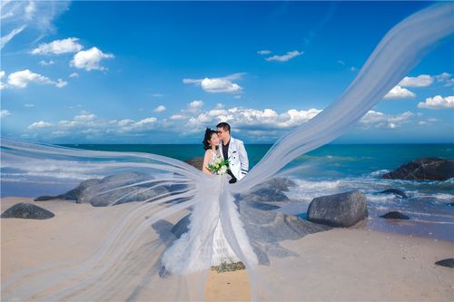 海景婚纱照~致最幸福的你们|湛江纯印摄影