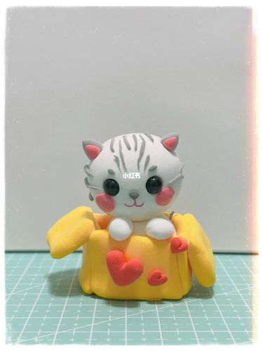 65/1000纸箱小猫粘土_粘土_小猫_我的粘土世界_兴趣爱好_手工