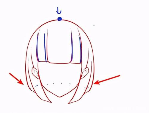 怎么画动漫女生的头发?教你画动漫人物发型