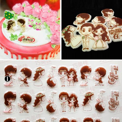 热卖独角兽巧克力硅胶模具翻糖模创意西点慕斯巧克力插件耳朵眼睛兽角