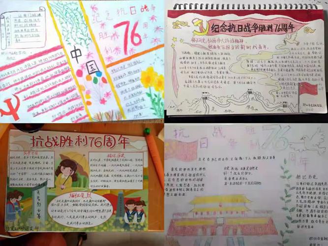 纪念抗日战争胜利76周年手抄报