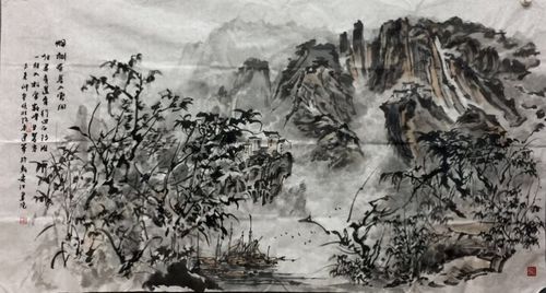 安徽画家 王建华(弥空山人)山水画欣赏