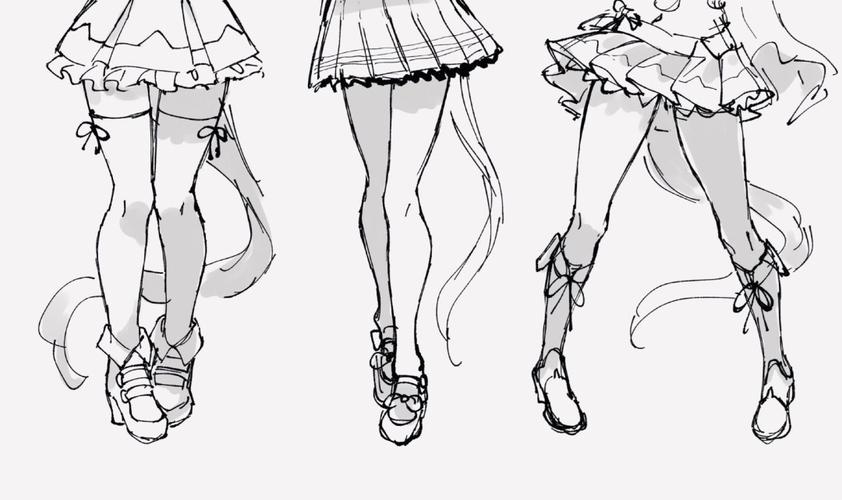 素材少女漫画腿可萝可御