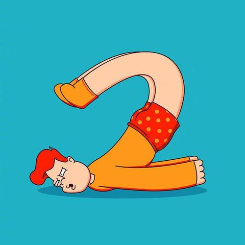 阿拉伯数字1-9被插画师赋予灵魂之后,变得生动有趣了起来