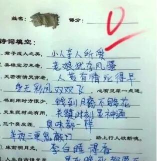 奇葩学生作业盘点