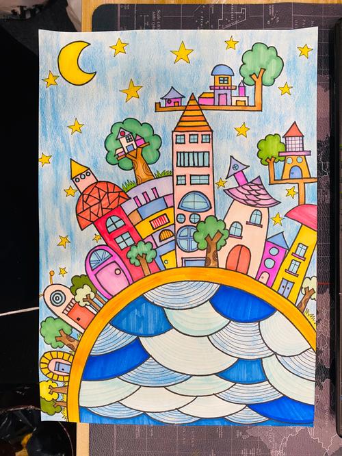 儿童画～梦想的家园_绘画_母婴_早教