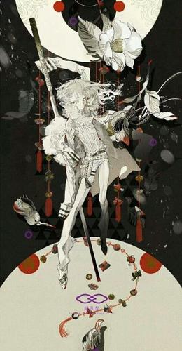 暗黑系人物插画,风格独特,有种病娇的美感