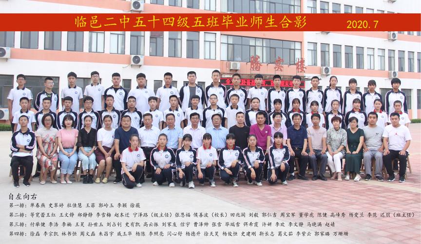 临邑二中54级毕业校园印记