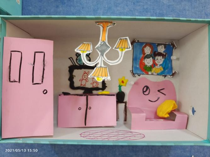 我的家 立体房间_手工制作_手工_兴趣爱好_手工