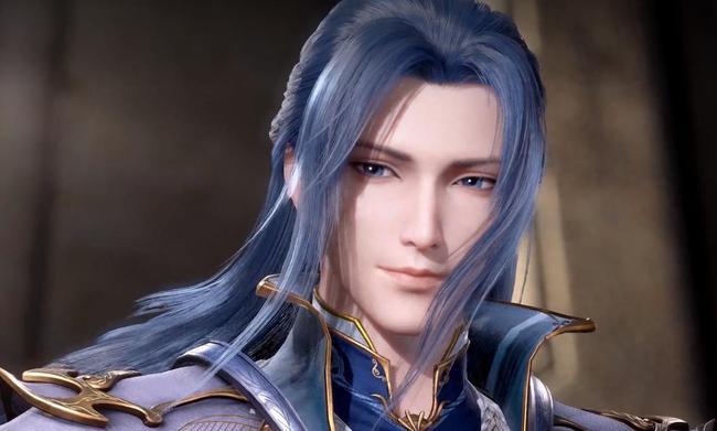 唐三又换造型了,披发加素色长衫,比前世模还要帅气