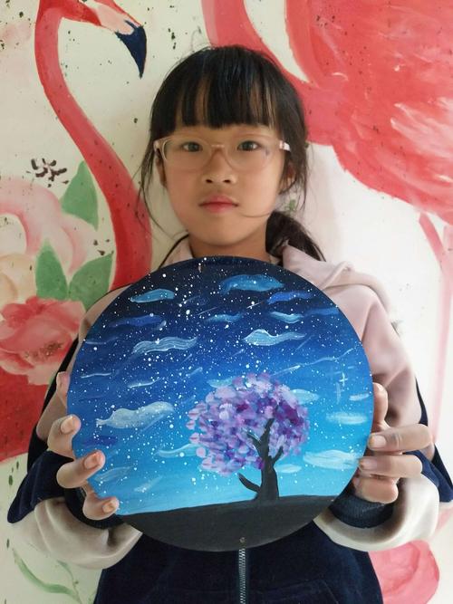 1月6日上午9:30-11:30,水粉画星空