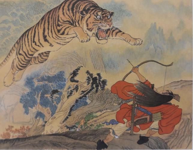 上美年画连环画《周处除三害》(绘画:戴宏海)