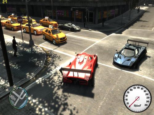 gta4街上只有出租车和警车和自己开的车