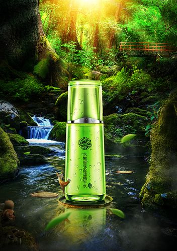 化妆品合成海报习作