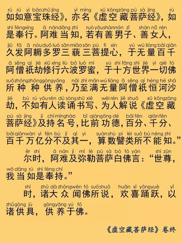 虚空藏菩萨经