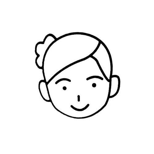 微笑的表情怎么画|女孩微笑表情画法