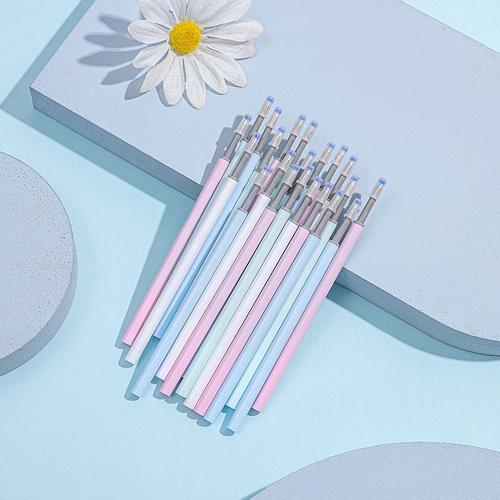 按动中性笔芯035全针管黑笔芯05子弹头ins高颜值学生按压式按动笔芯