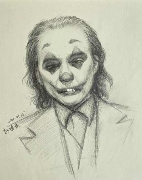 原创素描《小丑》_小丑_素描_文化_绘画