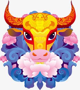 牛年 牛 卡通 生肖
