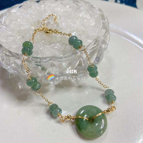 「翡翠」设计款手链_翡翠_手链_设计_手工制作_diy_diy手工制作_时尚