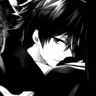 高冷邪魅动漫情侣头像高清高冷邪魅的黑白情头动漫两张分开