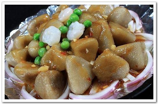 铁板芋饺