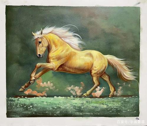 精品油画马到成功