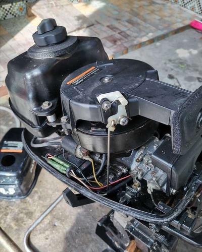 转让:百胜船外机二冲程6.5匹 8.5成新