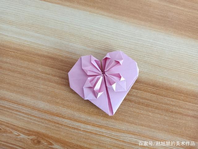 情人节表白折纸,《心花怒放》的折法