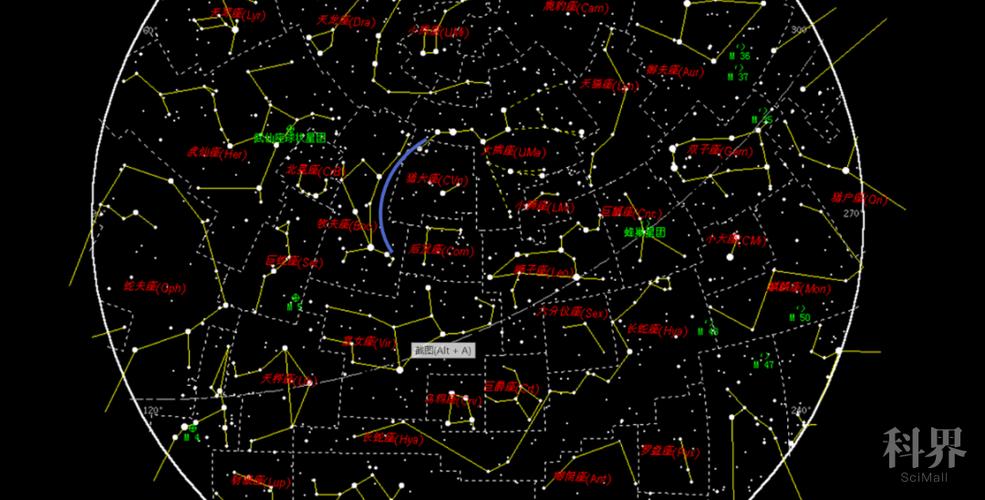 北半球春季星空图介绍