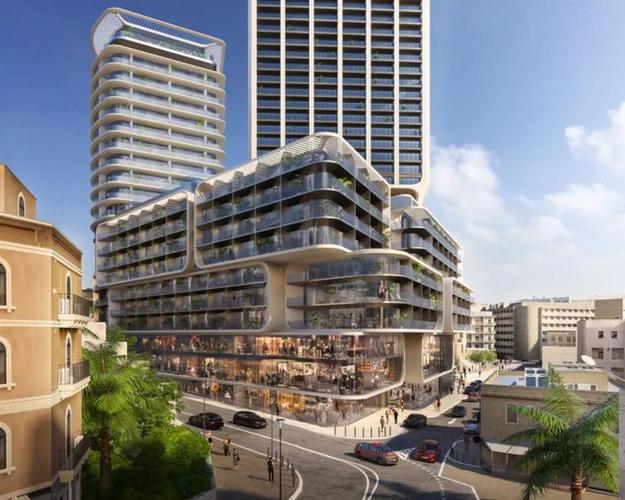 扎哈事务所新作,扭曲的外立面分隔公寓和酒店,独树一帜的「分层」设计