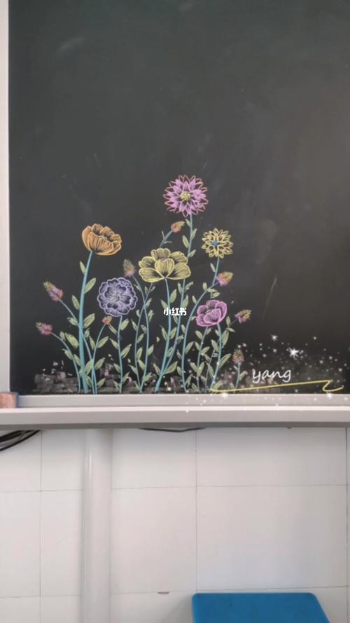 粉笔画,黑板报,插图_画画_文化_绘画